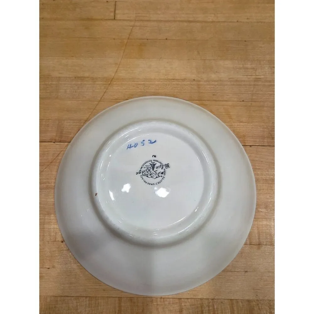 Vintage Blue Ridge Pottery Hand Painted Orchid Vegetable Bowl 8.5 Inch
